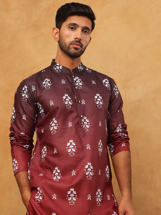 Printed Cotton Blend Kurta