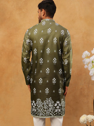 Printed Cotton Blend Kurta