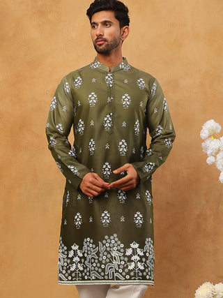 Printed Cotton Blend Kurta