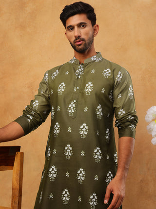 Printed Cotton Blend Kurta