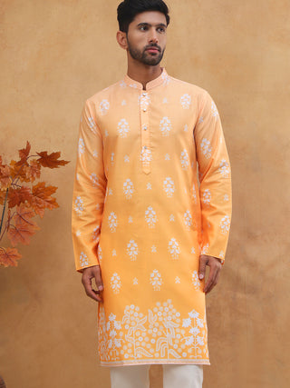 Printed Cotton Blend Kurta