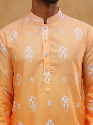 Printed Cotton Blend Kurta