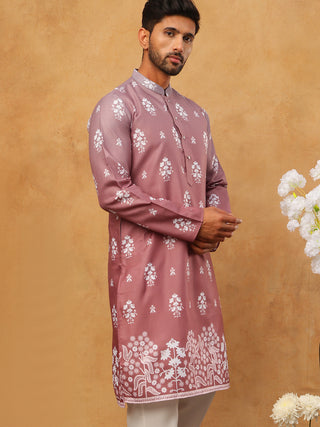 Printed Cotton Blend Kurta
