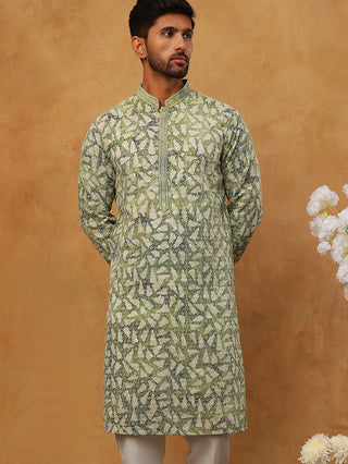 Printed & Embroidered Kurta