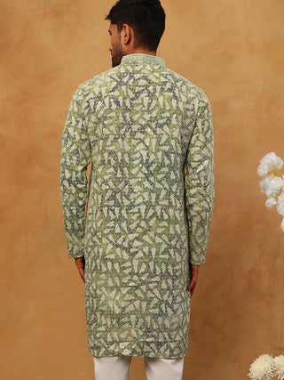 Printed & Embroidered Kurta