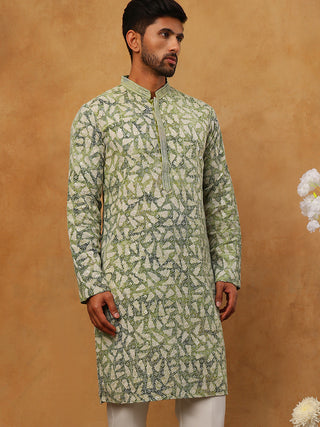 Printed & Embroidered Kurta