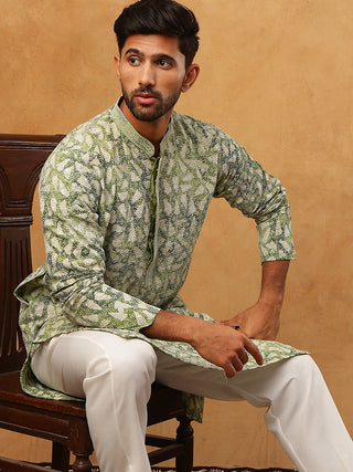 Printed & Embroidered Kurta