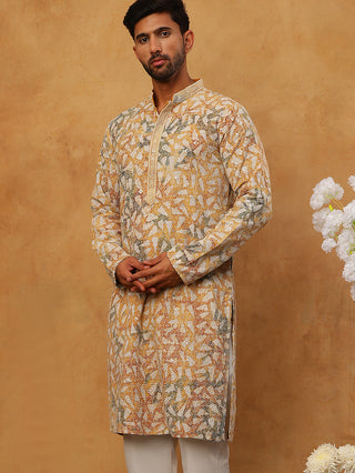 Printed & Embroidered Kurta