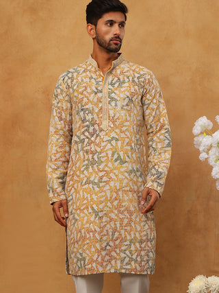 Printed & Embroidered Kurta