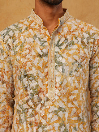 Printed & Embroidered Kurta