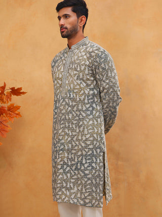 Printed & Embroidered Kurta
