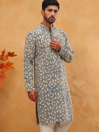 Printed & Embroidered Kurta