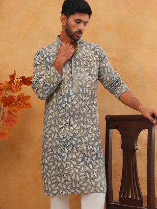 Printed & Embroidered Kurta