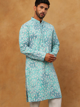 Printed & Embroidered Kurta