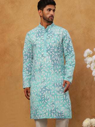 Printed & Embroidered Kurta