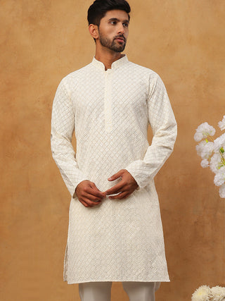 Men’s Ethnic Cotton Embroidered Kurta
