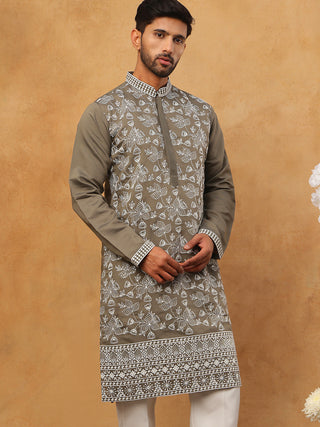 Men Ethnic Embroidered Kurta