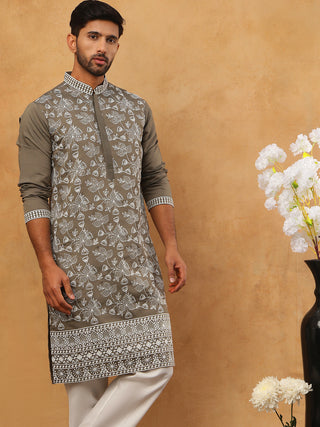 Men Ethnic Embroidered Kurta