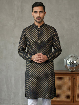 Festive Cotton Blend Printed Kurta