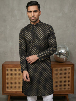 Festive Cotton Blend Printed Kurta