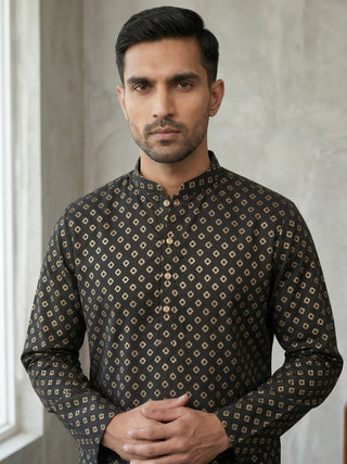 Festive Cotton Blend Printed Kurta