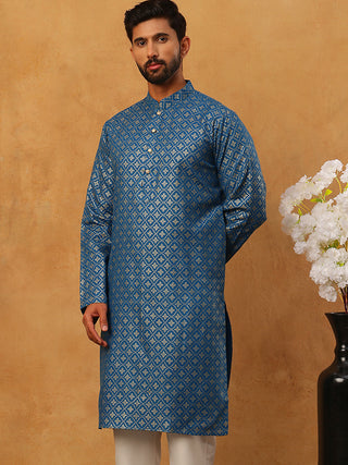 Festive Cotton Blend Printed Kurta