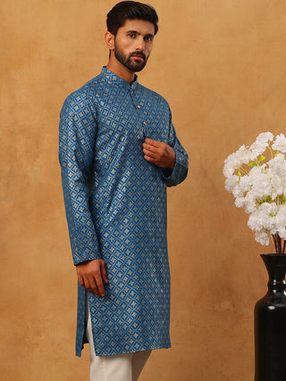 Festive Cotton Blend Printed Kurta