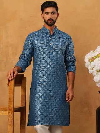 Festive Cotton Blend Printed Kurta