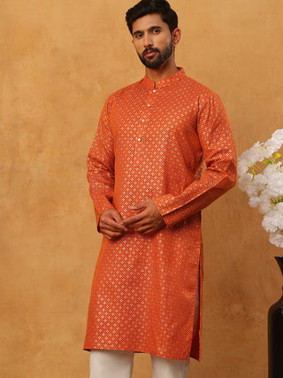 Festive Cotton Blend Printed Kurta