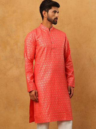 Festive Cotton Blend Printed Kurta