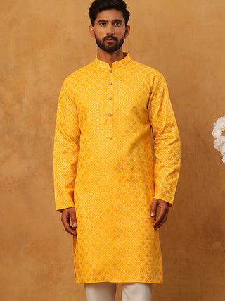 Festive Cotton Blend Printed Kurta