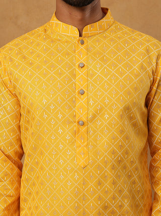 Festive Cotton Blend Printed Kurta