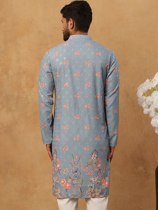 Festive Cotton Blend Printed Kurta