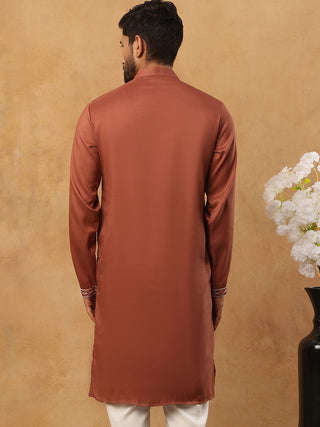 Luxury Silk Blend Thread Work Kurta