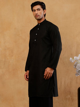 Viscose Rayon Embroidered Kurta for Men
