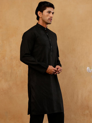 Viscose Rayon Embroidered Kurta for Men