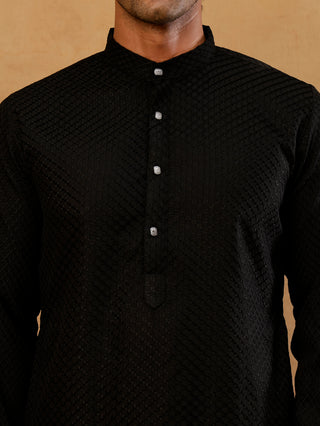 Viscose Rayon Embroidered Kurta for Men