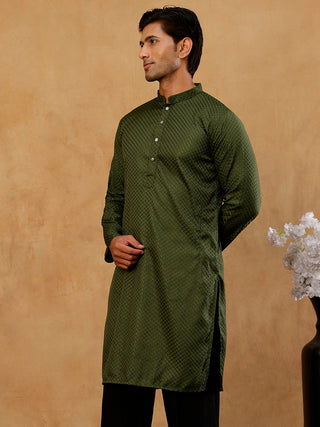 Viscose Rayon Embroidered Kurta for Men