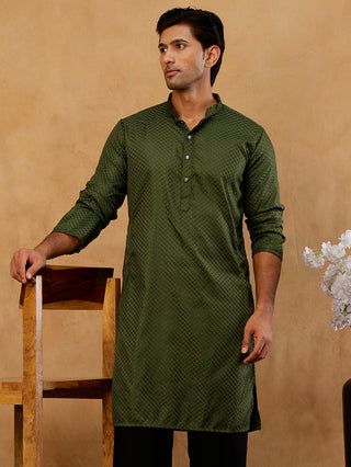 Viscose Rayon Embroidered Kurta for Men