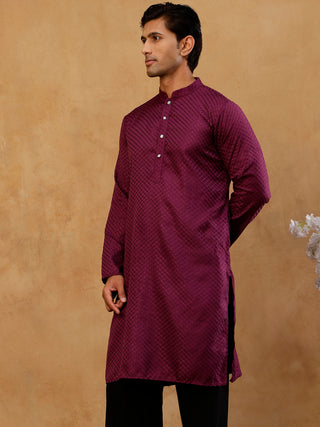 Viscose Rayon Embroidered Kurta for Men