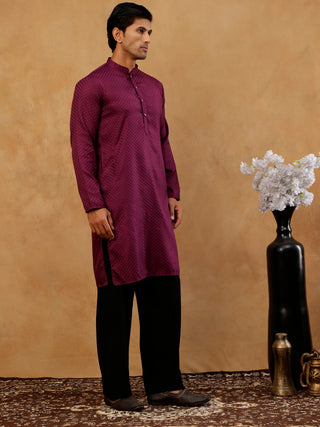Viscose Rayon Embroidered Kurta for Men