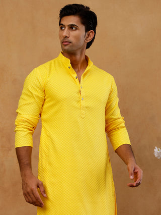 Viscose Rayon Embroidered Kurta for Men