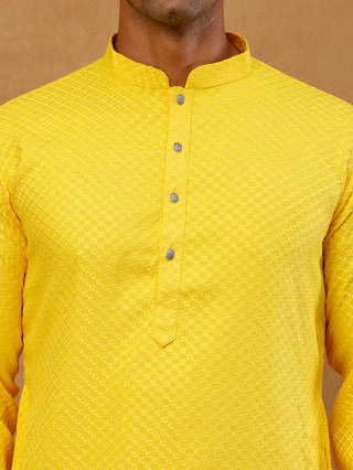 Viscose Rayon Embroidered Kurta for Men