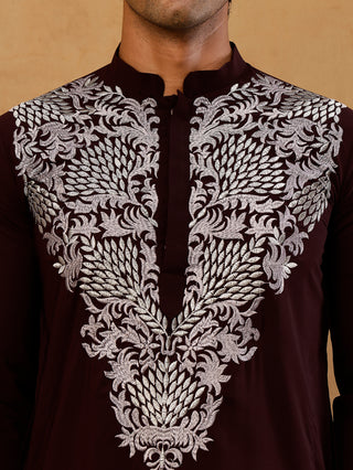Japanese Fabric Embroidered Kurta for Men