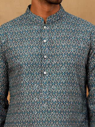 Cotton Blend Ethnic Printed Kurta