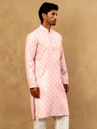 Classic Ethnic Print Cotton Blend Kurta