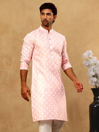 Classic Ethnic Print Cotton Blend Kurta