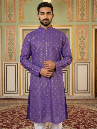 Classic Ethnic Print Cotton Blend Kurta