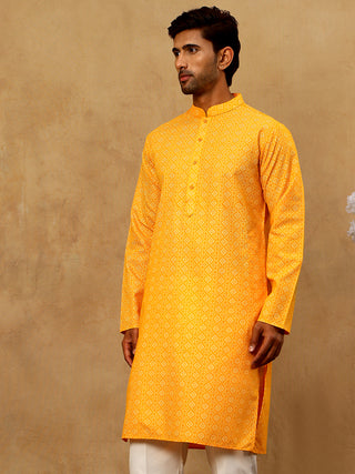 Traditional Printed Kurta for Men