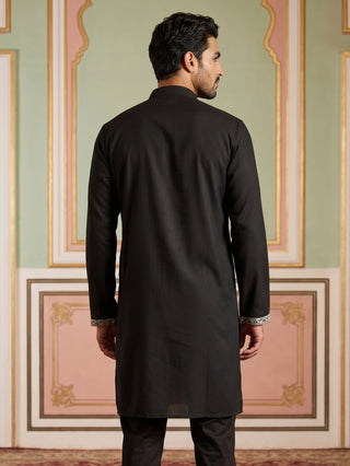 Men Japanese Fabric Embroidered Kurta Set